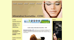 Desktop Screenshot of mineralinekosmetika.com