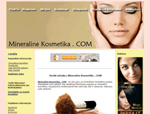 Tablet Screenshot of mineralinekosmetika.com